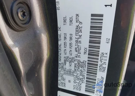 2018 Toyota Tundra Sr5 5.7L V8 из США, поврежденный, VIN 5TFDW5F17JX722832